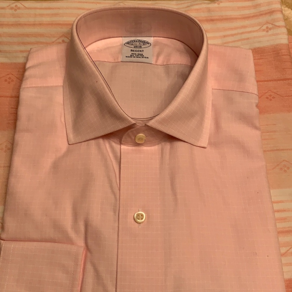 Brooks Brothers Men’s Shirt, Brand New, Pink, Size 16 1/2 - 34/35